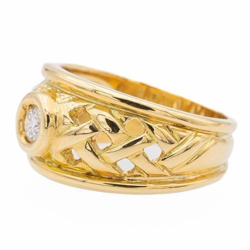 Bague 53 Bague  Solitaire Or jaune Diamant 58 Facettes 1835757CN