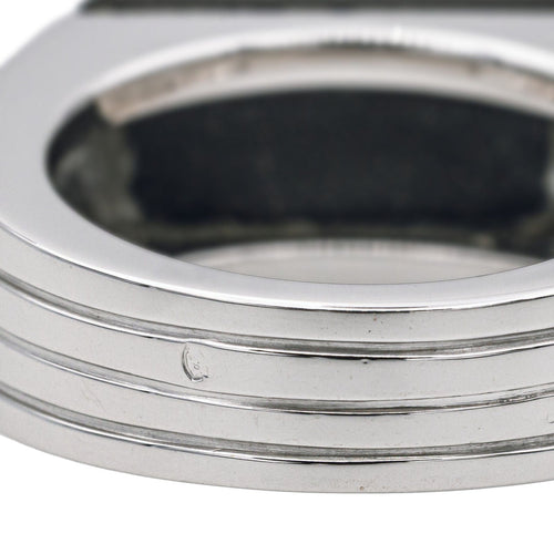 Bague 60 Boucheron Bague Godron Or blanc Onyx 58 Facettes 3904034CN