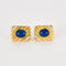 Boucles d'oreilles Boucles d'oreilles or jaune, Lapis Lazuli, Diamants 58 Facettes LP1134