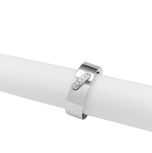 Bague 54 Chaumet- Bague « Liens » en or blanc et diamants 58 Facettes 32657