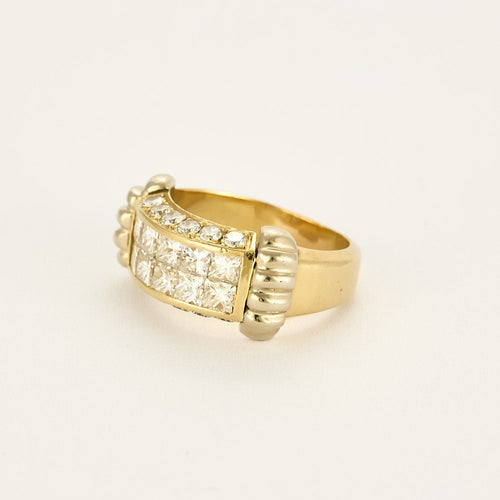 Bague 53 Bague en Or Jaune et Diamants 58 Facettes B240786