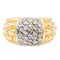 48 Bague Jonc Or jaune, Or blanc Diamant 58 Facettes 1649333CN