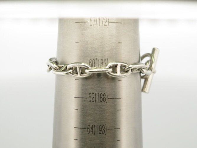 Bracelet vintage bracelet HERMES chaine d'ancre pm en argent massif 925 18cm 58 Facettes 268152
