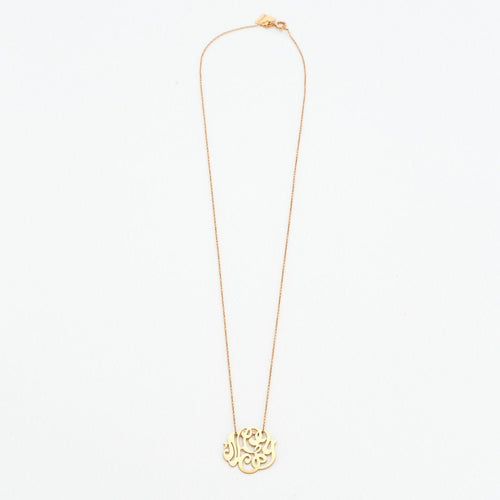 Collier Collier Ginette NY "Baby Lace Monogram" or rose 58 Facettes