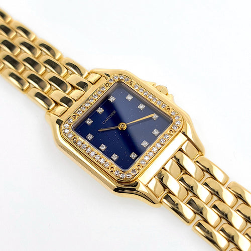 Montre CARTIER - Panthère watch Lapis Lazuli Dial, diamonds 58 Facettes