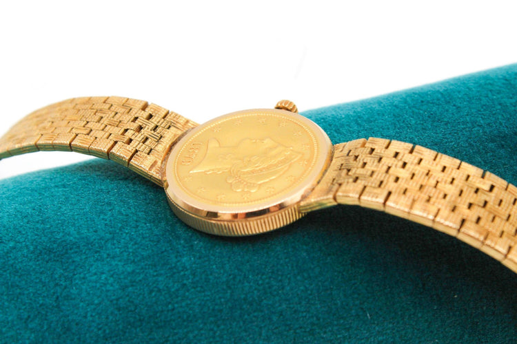 Montre Montre femme or jaune 5 dollars 58 Facettes MT240129