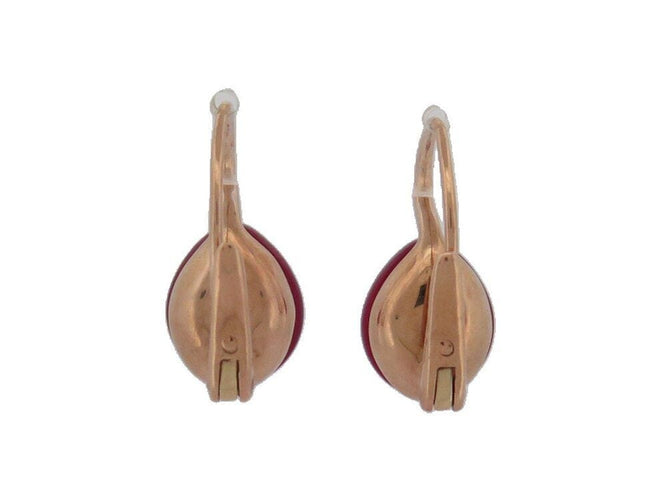 Boucles d'oreilles boucles d'oreilles POMELLATO dormeuses rouge passion rubis et or rose 58 Facettes 269158