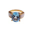 Bague 54 Bague en or rose, topaze et nacre 58 Facettes S377