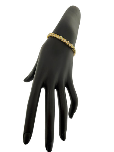 Bracelet Bracelet tennis en or jaune certifié HRD avec diamants naturel 58 Facettes