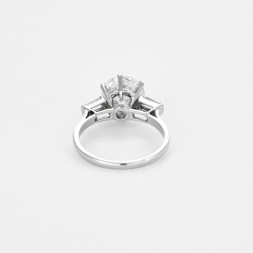 Bague 50 Solitaire en platine et diamants 58 Facettes 240752