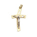 Pendentif pendentif croix en or bicolore 58 Facettes E363227A