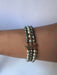 Bracelet Bracelet 3 rangs perles de Tahiti mers du Sud fermoir or 58 Facettes