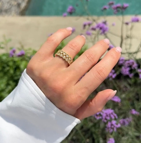 Bague 52 Bague coeur or jaune 58 Facettes