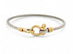 Bracelet vintage bracelet FRED force 10 t17 cable en acier & manille or jaune 18k 58 Facettes 269964