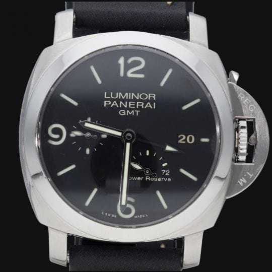 Montre Panerai Montre Luminor 1950 Gmt Réserve De Marche 3 Jours 58 Facettes MT40790