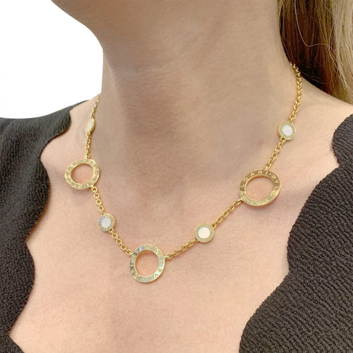 Collier Collier BULGARI "Bulgari Bulgari" en or jaune 750/000 et nacre. 58 Facettes 34772