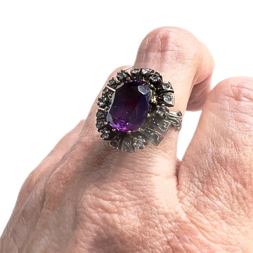 Bague 55 ensemble de bague et boucles d'oreilles en or et argent avec saphirs 58 Facettes Q109B(946)