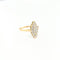 Bague 53 Bague marquise en or jaune et diamants 58 Facettes 30057