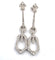 Boucles d'oreilles Boucles d'oreilles en platine serties de diamants 58 Facettes