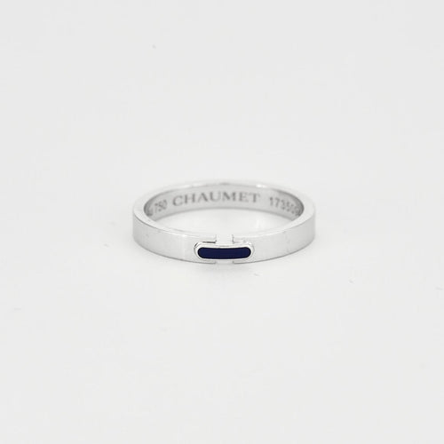 Bague 52 CHAUMET - Bague Liens Céramique bleue 58 Facettes