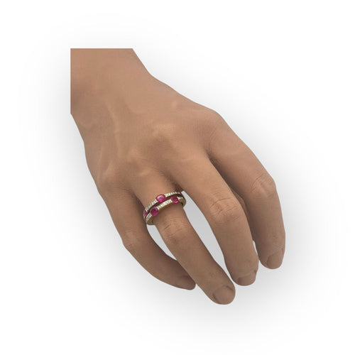 Bague 54 Bague or rubis et diamants 58 Facettes 149053464