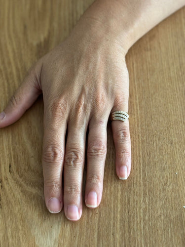 Bague 51 Bague or jaune diamants 58 Facettes