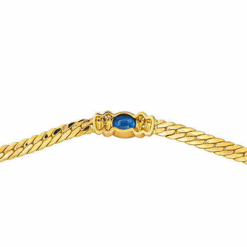 Collier Collier  Or jaune Saphir, Diamant 58 Facettes 4410624CN