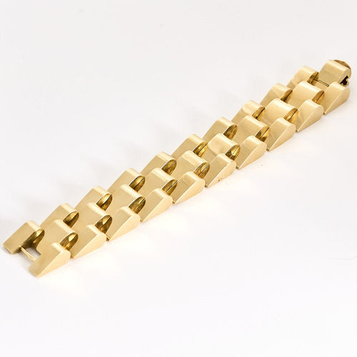 Bracelet Bracelet Tank en or jaune 58 Facettes VIL0940