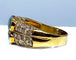 Bague 59 Bague bandeau Or jaune Topaze Diamants 58 Facettes AB229