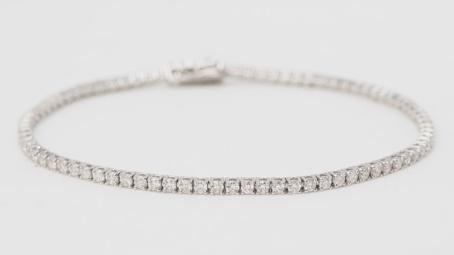 Bracelet Bracelet rivière en or gris et diamants 2,04cts 58 Facettes 31633