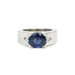 Bague 51 Bague or blanc, saphir, diamants 58 Facettes 220132R