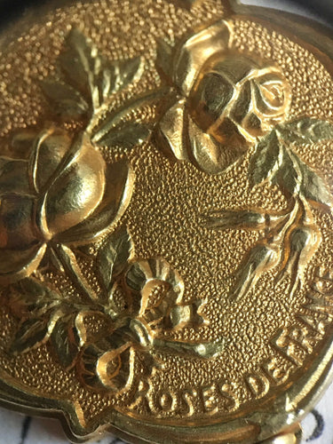 Pendentif Pendentif porte-photo Art Nouveau en or jaune et or vert 58 Facettes