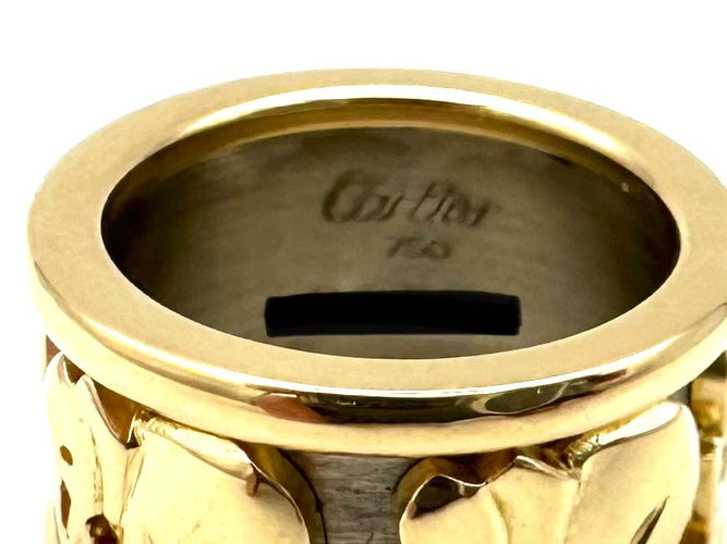 Bague 51 CARTIER. Collection "Pharaon", bague 2 ors 18K 58 Facettes