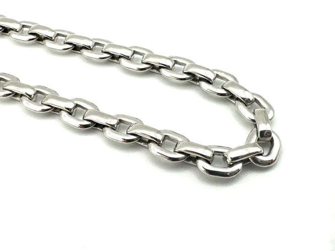 Collier CARTIER. Collection "Panthère", chaine or blanc 18K 58 Facettes