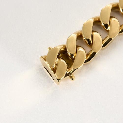 Bracelet Bracelet gourmette en or jaune 58 Facettes ALE4977