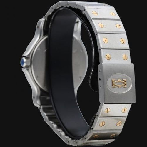 Montre Cartier Montre Santos Ronde Octagon Or Jaune 18K Et Acier 58 Facettes mt44113