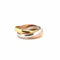 Wedding band 3 golds 18 carats 750/1000 