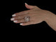 Bague 56 Bague dôme italienne or blanc et or rose avec diamants 58 Facettes