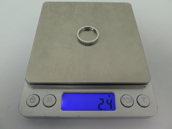 Bague 54 bague alliance americaine t 54 34 diamants 1.1ct or blanc 18k en 58 Facettes 266001