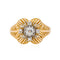 Bague 56 Bague Fleur Or jaune, Platine Diamant 58 Facettes 3241053CN