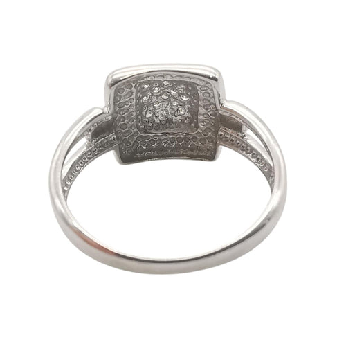 Bague 56 Bague or blanc & diamants 58 Facettes