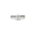 Bague 50 Solitaire or blanc 0,71 carat G SI2 58 Facettes 240250R