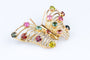 Broche Broche papillon vintage en or jaune sertie de 14 pierres fines multicolores 58 Facettes BCPAP5342-107