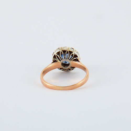 Bague 60 Bague Ancienne Saphir Diamants 58 Facettes