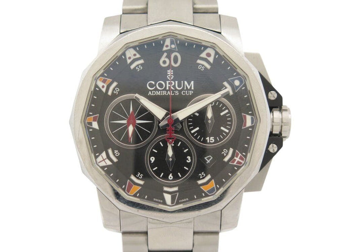 Montre montre CORUM admirals cup challenger 01.0007 chrono 44 mm auto acier 58 Facettes 269317