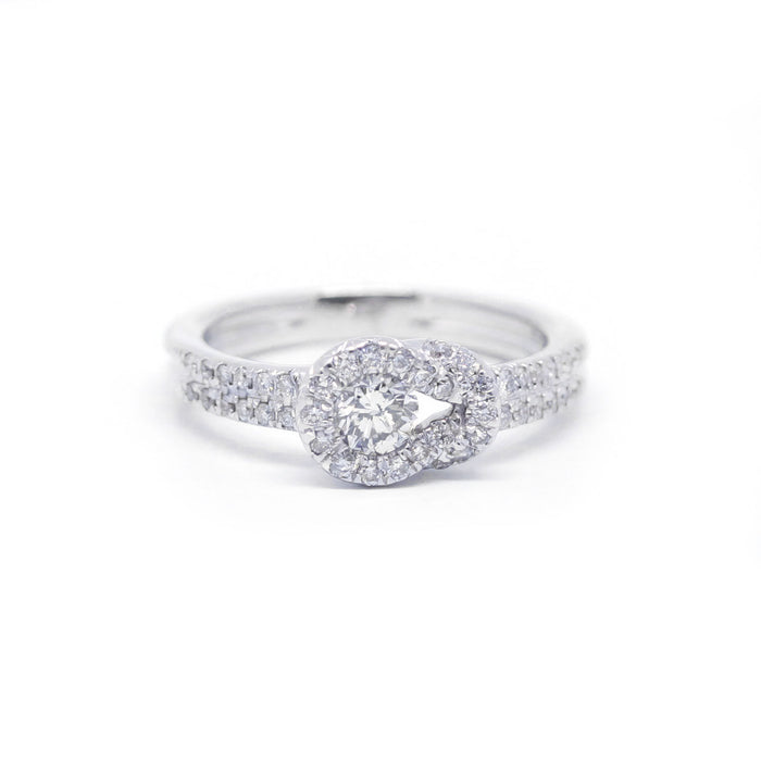 Ring - white gold diamonds