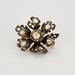 Broche Broche XIXe Eglantine, Or, Argent et Diamants Taille Rose 58 Facettes GU130