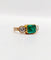 Bague 49 Bague jarretière vintage émeraude de Colombie 1,80 ct et diamants en or 18k 58 Facettes A06440