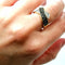 Bague 54 Bague diamants noirs et diamants 58 Facettes 2966
