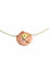 Collier Collier en or rose et porcelaine avec diamant taille brillant 58 Facettes